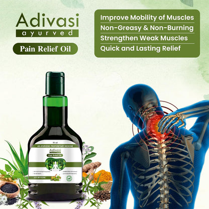 Adivasi Herbal Joint Pain Oil (Buy 1 Get 1 FREE)